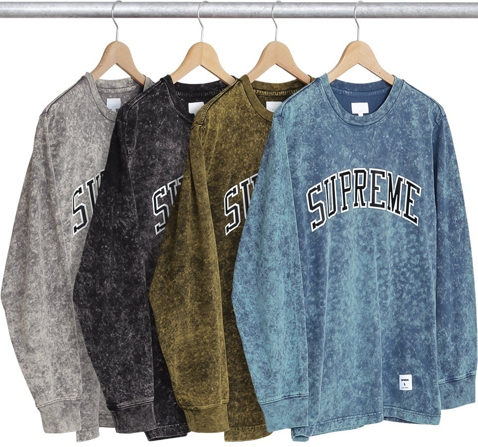 Acid Wash Arc Logo L/S Tee